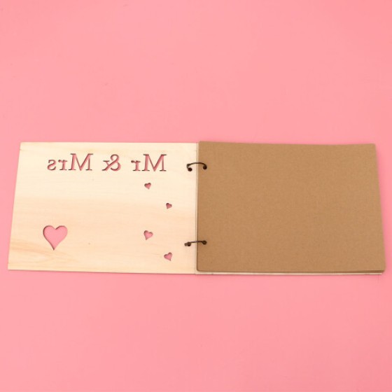 Carved "Mr." Guest Book